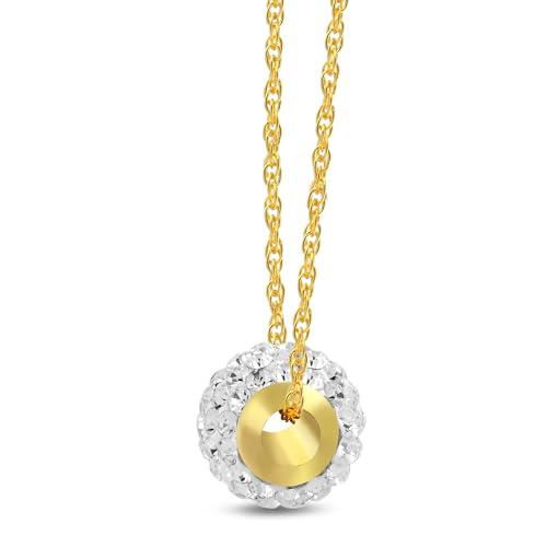 Amazon Essentials 10k Gold Elements Slide Ball Pendant Necklace, (previously Amazon Collection)2