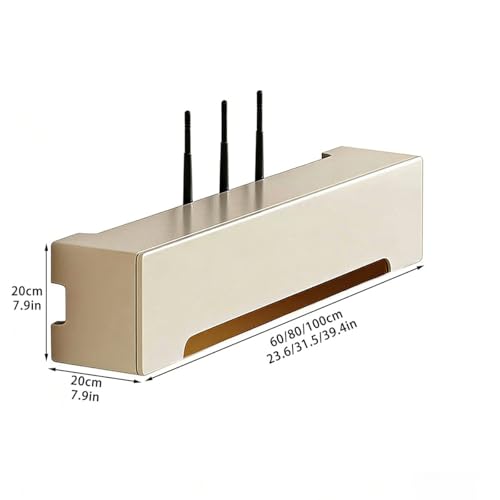 Gestion câbles et modem avec le cache box mural sans perçage - 5