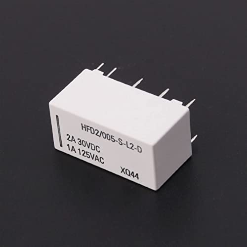 Relais de verrouillage bistable 5V HFD2/005-S-L2-D DPDT 2A pour circuit imprimé - 4
