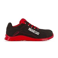 Sparco Lichtgewicht Werkschoenen Cup S1P Albert Zwart/Rood Maat 41 | SP 752641NRRS | Sparco | Nederlands