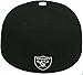 New Era Authentic New Very Rare Men's Raiders 'Chop Block' Black & Gray Sideline 59Fifty Fitted Cap Hat (as1, Numeric, Numeric_7_and_1_Eighth)