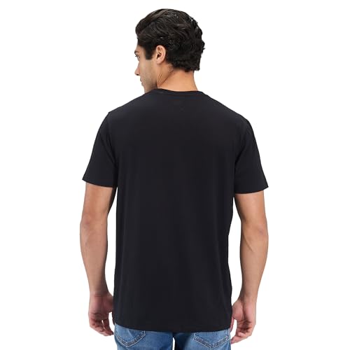 Image of Spykar Men's Slim Fit Round Neck Half Sleeve Solid Casual T-Shirt