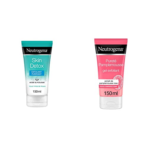 Neutrogena Skin Detox Exfoliante - 150 ml. + Visibly Clear Gel Limpiador Exfoliante - 150 ml.