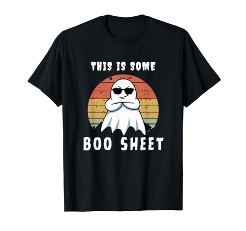 This Is Some Boo Sheet Funny Halloween Ghost Maglietta
