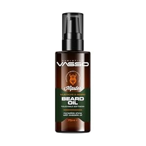 Vasso Moustache & Beard Oil Touchable Softness Incredible Shine With Avocado Oil 75ml