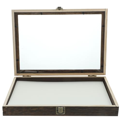 Gatuida 1 Set Box Insect Specimen Box Shadow Boxes Shadowbox Kit Insect Netting for Gardens Display Frame Curiosity Cabinet Arrowhead Display Case Insect Specimen Case Exhibit Wooden