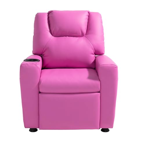 image for VEVOR Kids Recliner, Toddler Recliner with Cup Holder, 101° to 121° 
