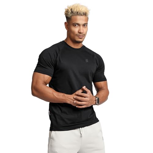 Casual Short Sleeve Crew Neck Classic Wicking Breathable Fitness Muscle Athletic T Shirts Men