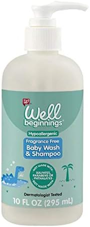 Well BeginningsBaby Shampoo and Wash Fragrance Free 10.0fl oz