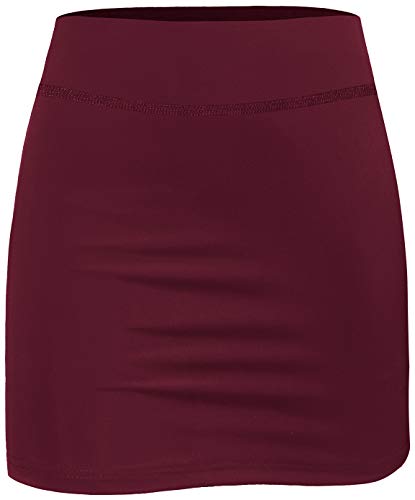 Image of BLEVONH Women Tennis Skirts Inner Shorts Elastic Sports Golf Skorts with Pockets