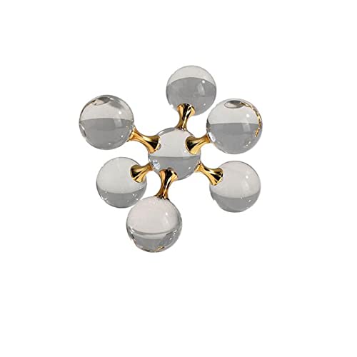 Décoration moderne minimaliste pour le bureau, élégante statue moléculaire chic