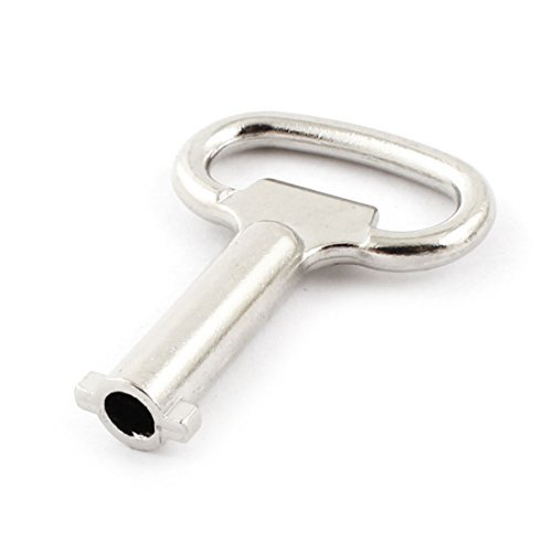 DealMux Silver Tone Metal 6mm Socket Dia Spanner Key for Panel Lock