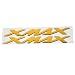 Adesivo emblema 1 paio di adesivi emblema moto decalcomanie tridimensionali per Yamaha X‑MAX XMAX 125 250 400(Giallo)
