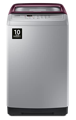 Image of Samsung 7.5 kg Fully-Automatic Top Loading Washing Machine Appliance (WA75A4022FS /TL, Imperial Silver, Wobble Technology)