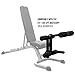 Valor Fitness DD Adjustable Flat, Incline, Decline Bench with Leg Support - 7 Position Back Pad, 4 Position Seat Pad, DD-25 Adjustable Bench with Wheels