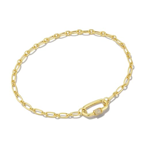 Kendra Scott Bristol Chain Bracelet, 18k Gold Vermeil, White Sapphire