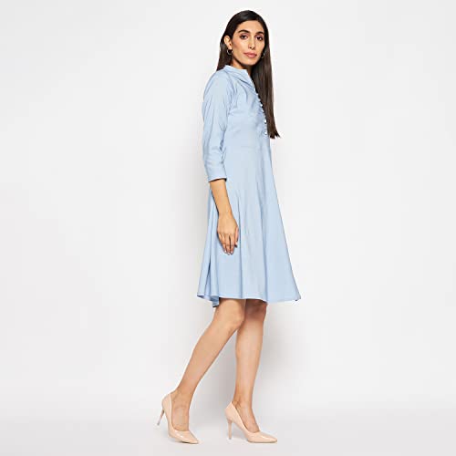Image of CAMEY Women Striped Cotton Dress