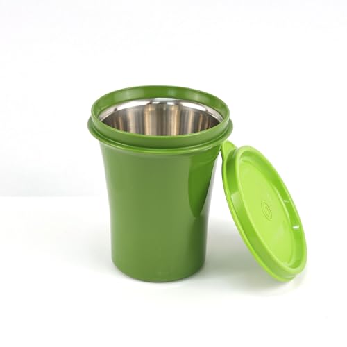 Image of SignoraWare Monarch Stainless Steel Tumbler | Airtight & Leakproof | Easy to Carry & Clean | Ideal for Cold Beverages | Perfect for Office, School, Home & Outdoor Use (400ml | Green)