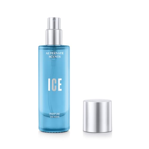 Image of Alternate Scents ICE 40ML for Men | Long Lasting Fresh Citrus Fruity Perfume for Men | Apple, Italian Lemon, Bergamot & Star Anise | Musk, Amber & Driftwood Woody Fragrance | Daily Wear Men's Cologne Gift
