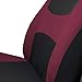 FH Group Car Seat Covers Full Set Cloth - Universal Fit, Automotive Seat Covers, Low Back Front Seat Covers,Airbag Compatible,Split Bench Rear Seat,Car Seat Cover for SUV, Sedan, Van Burgundy