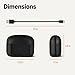 Amazon Basics Bluetooth Headphones True Wireless Earbuds IPX4Waterproof, in-Ear w/Mic,Charging Case, Black