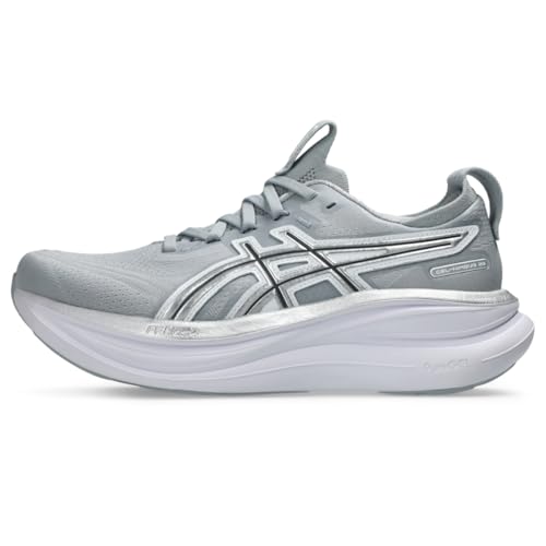 ASICS Womens Gel-Nimbus 28 Running Shoes 6.5 Piedmont Grey/Pure Silver