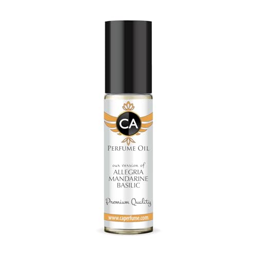 CA Perfume Impression of Allegria Mandarine Basilic for Women Fragrance Oil Citrus Aromatic Scent Long Lasting Perfumes for Women Travel Size TSA Ready Mini Parfum Body Oil Roll-on 0.33 Fl Oz 10ml