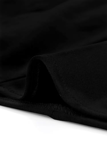 Allegra K A16071900UX0458 Women'S Faux Suede Button A-Line High Waisted Halloween Flared Mini Short Skirt Medium Black thumb #4
