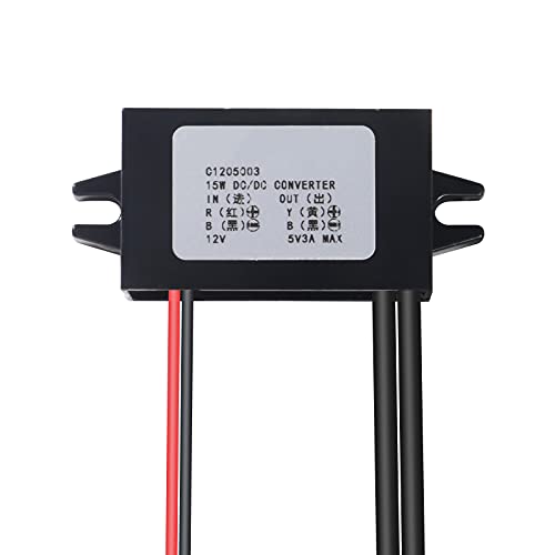 Image of 2Pcs DC Converter Module Voltage 12V to 5V 3A 15W USB Converter Buck Regulator Step Down Car Power Converter with Double USB Interface Output Power Adapter
