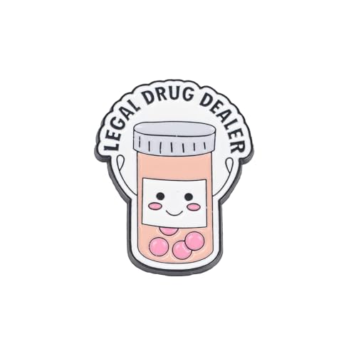 Pharmacist Enamel Pin, Legal Drug Dealer Badge Brooch For Educated Drug Dealer Pharmacist, Pharm...