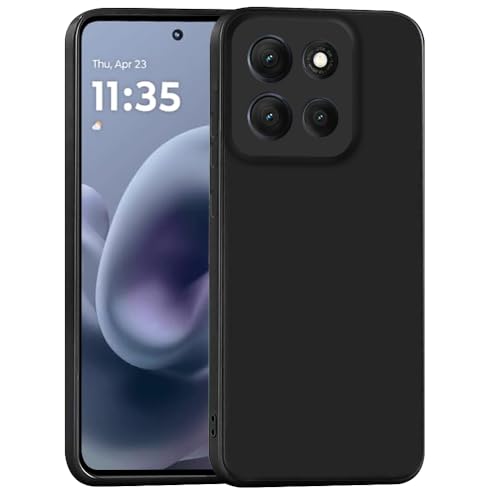 Image of Back Cover Compatible with Motorola Moto G86 5G / G86 Power 5G | Full Camera Protection | Premium Liquid Silicon Case | Flexible Bumper Case for Motorola Moto G86 5G / G86 Power 5G (Black)