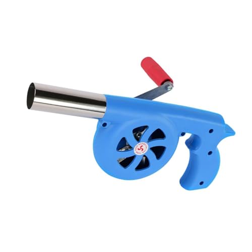 Ventilador Soplador De Aire para Barbacoa Y Cocina Al Aire Libre, Mini Soplador Portátil con Manivela, Fuelle para Barbacoa, Accesorios para Estufas De Camping Y Picnic