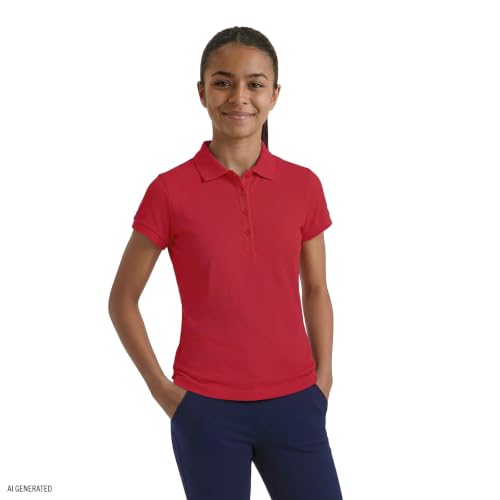 Polo interlock junior IZOD col rigide pour finir avec les uniformes usés