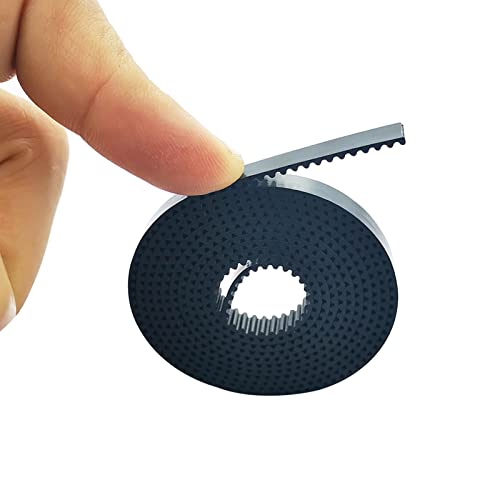 Cintura in Gomma GT2 5 metri, cinghia aperta sincronica della stampante 3D 6mm con fibra di vetro per stampanti 3D Ender 3, nero