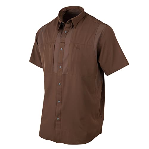 Beretta Men's TKAD Flex Breathable Lightweight Button-Down Outdoor Casual Active Tactical Short Sleeve T-Shirt