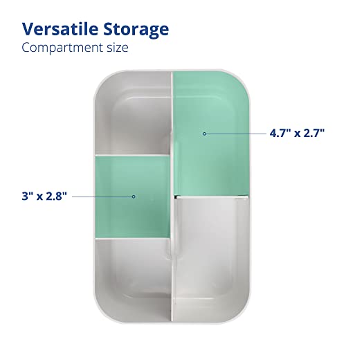 image for BLUE GINKGO Multipurpose Caddy Organizer - Stackable Plastic Caddy wit