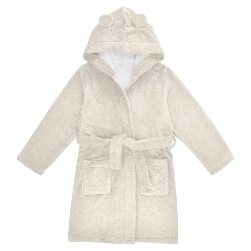 GuoChe Bathrobes For Girls Close Texture Hooded Robes
