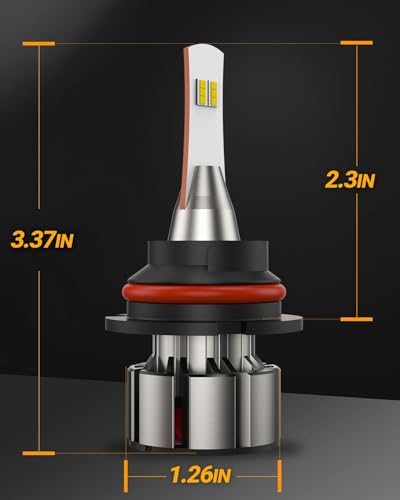 Image of SEALIGHT 9004 /HB1 LED Bulbs, 800% Super Brighter 9004 Bulb, 1:1 Size Driving Bulbs, 60000Hrs Lifespan, 6000K White, Plug and Play, Pack of 2