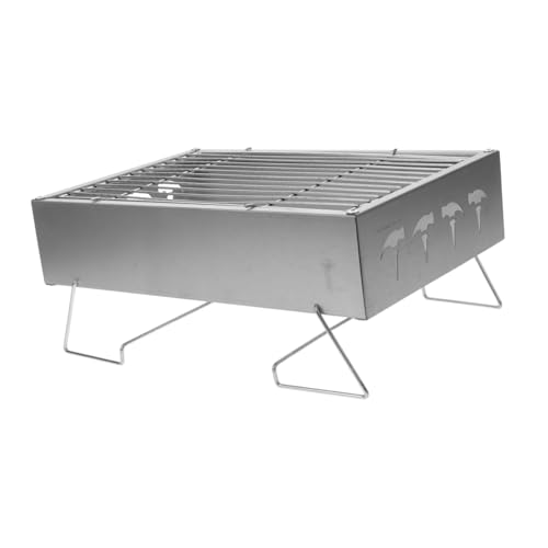 Abaodam Versatile Portable Bbq Grill Folding Camping Hiking Stove Easy to Clean Maintain