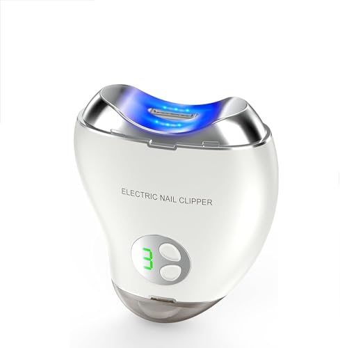 Nail Clipper, Cordless Safety with 3 Speed Gears, Baby Nail Clippers, LED Light & Storage Box, Trimmer for Baby, Seniors, Adult