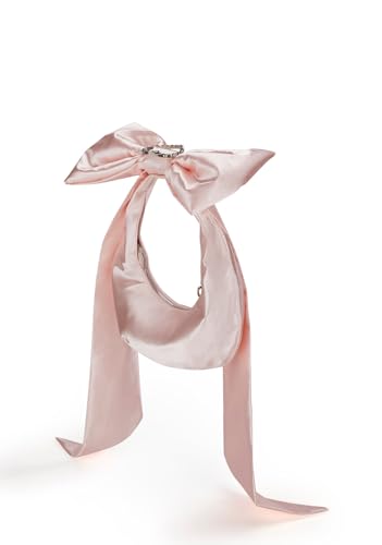 Dolls Kill Lady Royal Shoulder Bag by Sugar Thrillz – Satin Purse with Rhinestone Ribbon Handle & Heart Accent, One Size3