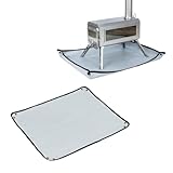 TAISOCA Wood Stove Mat Protector Tent Fire Pit Mats 22.8'x28.7' Tent Fireproof Mats for Tent Stove Camping Protect Deck Patio Lawn