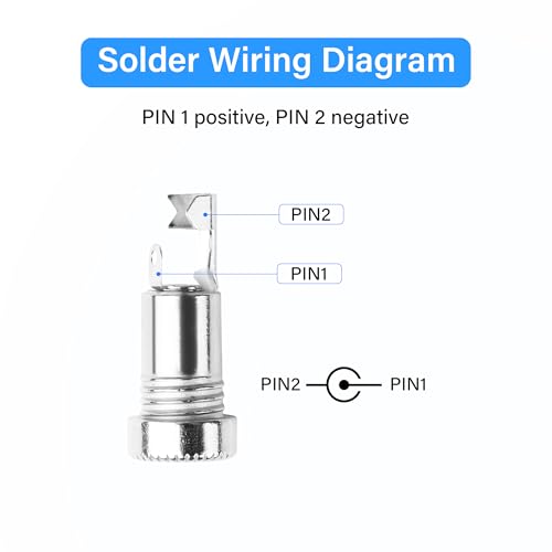 Conector de alimentación hembra DC 5.5x2.1mm, pack x10 miniatura 4