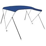 Tidyard Tendalino,Cappottina,Bimini,Blu,183x196x137 cm,Bimini di Prua con Tendalino a 3 Archi