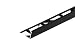 Produktbild CEZAR Fliesenschiene Fliesenprofil Profil L-Profil Schwarz gebürstet Höhe 10mm, Länge 100cm, Fliesenprofil, schwarz