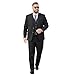 Produktbild PZUYBZQ 3-teiliger Anzüge Für Herren In Übergrößen, Anzug In Volltonfarbe Mit 2 Knöpfen, Business-Hochzeitsanzug Mit Jacke Weste Und Hose(Black,7XL)