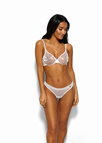 Image of Gossard Glossies Sheer Underwire Bra - Barely-There Moulded Plunge, Invisible Under Clothing
