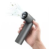 Mini Portable Fan,Small Handheld Fan Portable with Turbo Power,3000mAh Rechargeable,1-199 Speed Adjustment,Lightweight Hand 90° Foldable Personal Fan for Travel Concerts Camping Makeup (Black)
