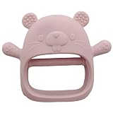 regalo シリコン 赤ちゃん 歯固め 手にはめる歯がため 安心素材 BPAフリー おもちゃ おしゃぶり 新生児 電子レンジOK (【チャッキー】ダスティピンク)