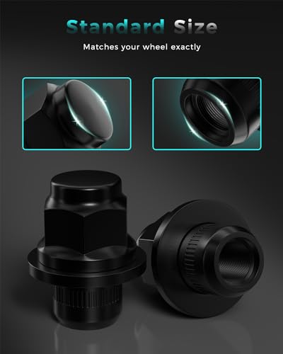 Image of 20pcs M12x1.25 Hex 13 /16'' Lug Nuts Black OEM Factory Style Replacement for Infiniti QX60 G37 Q50 G35 Nissan Maxima Altima 350Z 370Z Sentra Subaru Forester Factory Wheels
